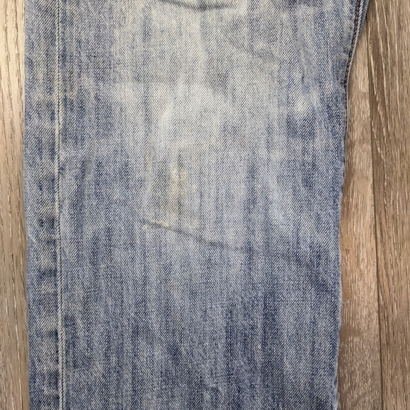 American Eagle Mens Jeans 29x32 Relaxed Blue 100% Cotton Faded Distress - Picture 3 of 12